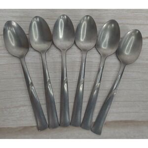 VTG‎ Oneida Stainless 6" Spoons Lot of 6